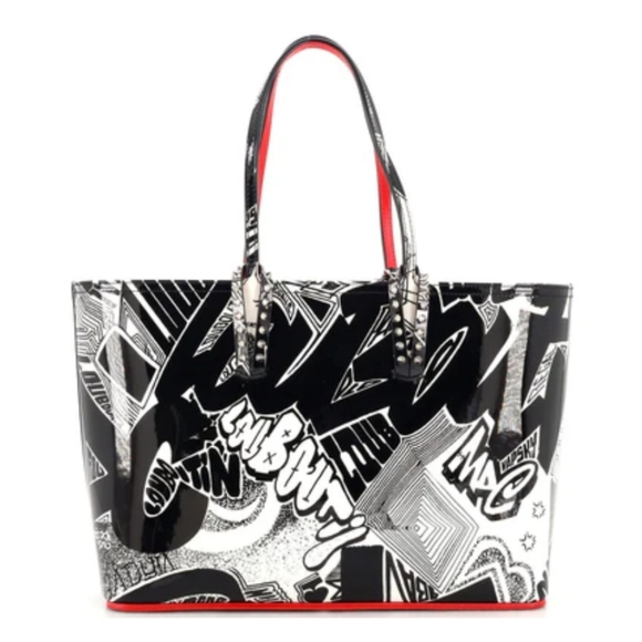 Cabata small Nicograf patent leather tote MSRP $2950.00 - Picture 3 of 6